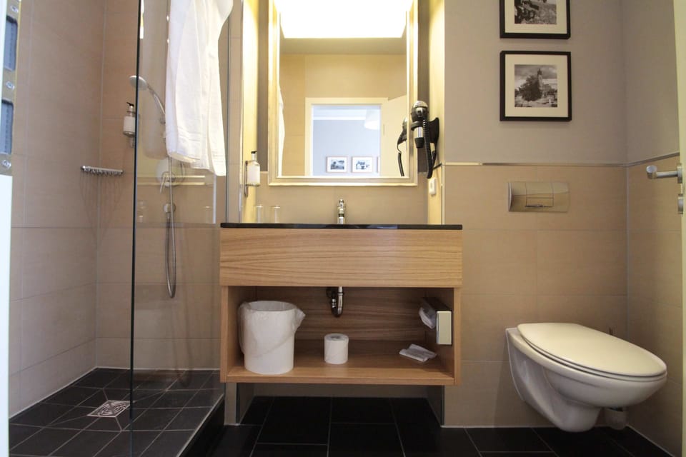 Standard Double Room | Bathroom | Free toiletries, hair dryer, towels