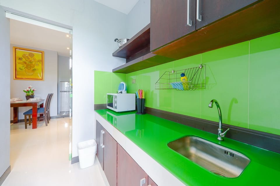 Grand family suite | Private kitchenette | Fridge, coffee/tea maker, electric kettle, highchair