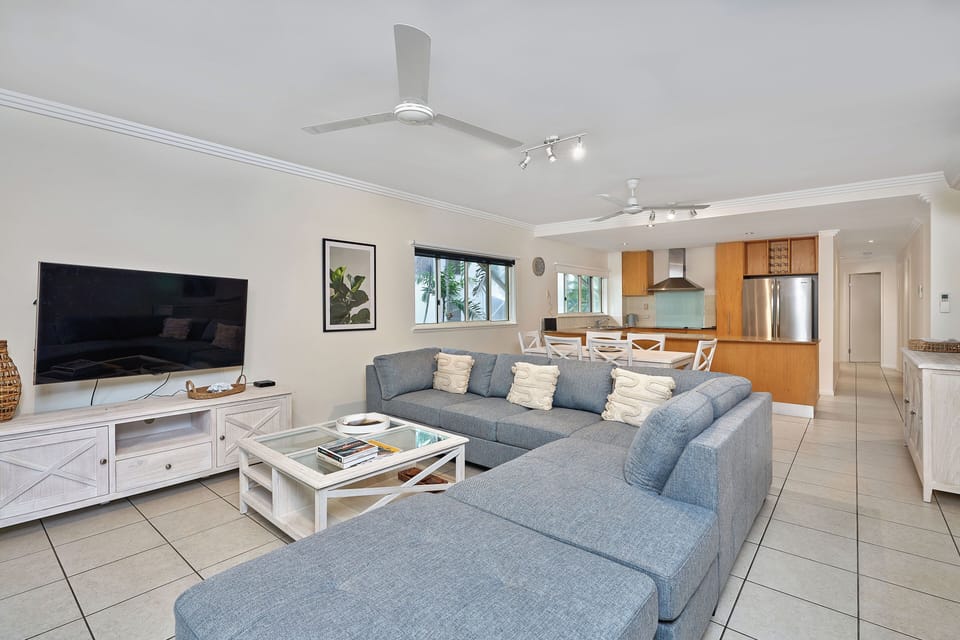 Superior Apartment, 3 Bedrooms, Ocean View | Living area | Flat-screen TV, DVD player