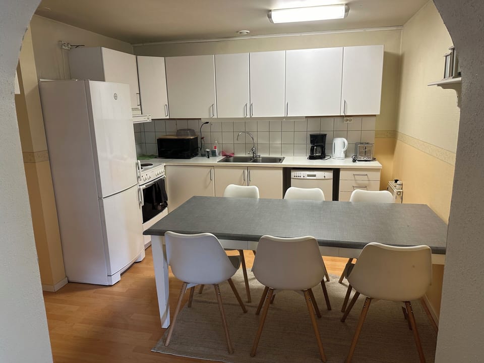 Family Condo, Private Bathroom | Private kitchen | Full-size fridge, microwave, oven, stovetop