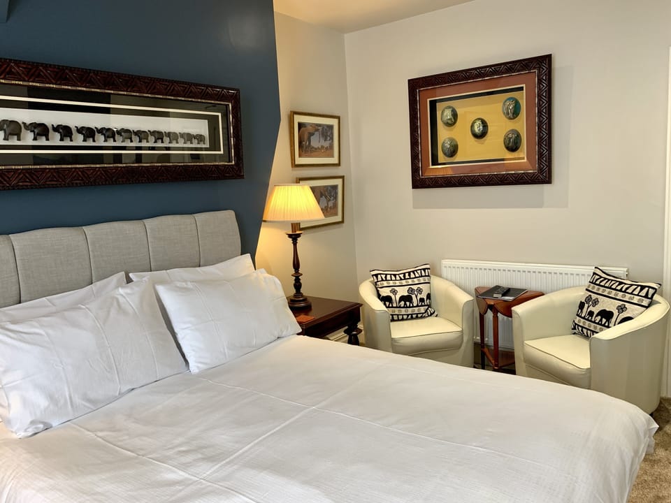 Deluxe Double Room, 1 Double Bed | Living area | TV