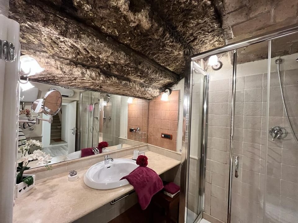 Family Quadruple Room | Bathroom | Shower, rainfall showerhead, free toiletries, hair dryer