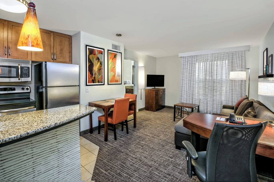 In-room safe, desk, laptop workspace, blackout drapes
