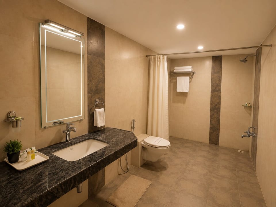 Deluxe Room | Bathroom | Shower, free toiletries, towels