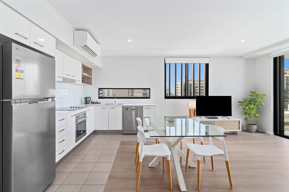Two Bedroom Superior Apartment | Private kitchen | Coffee/tea maker, full-size fridge, microwave, oven