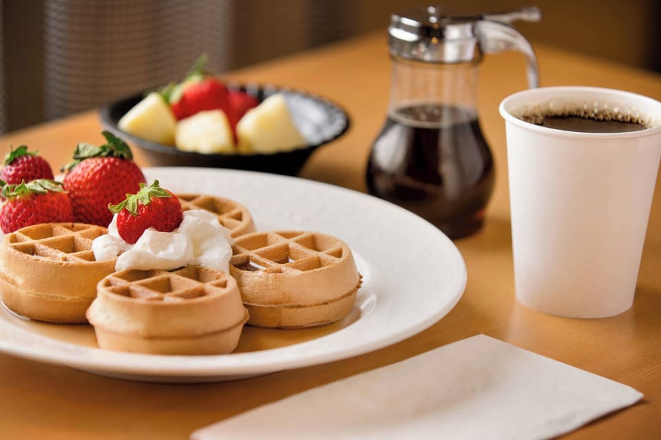 Free daily self-serve breakfast
