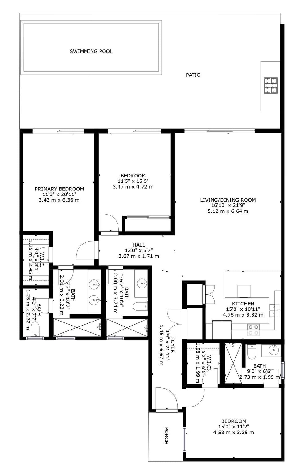 House, 3 Bedrooms | Floor plan