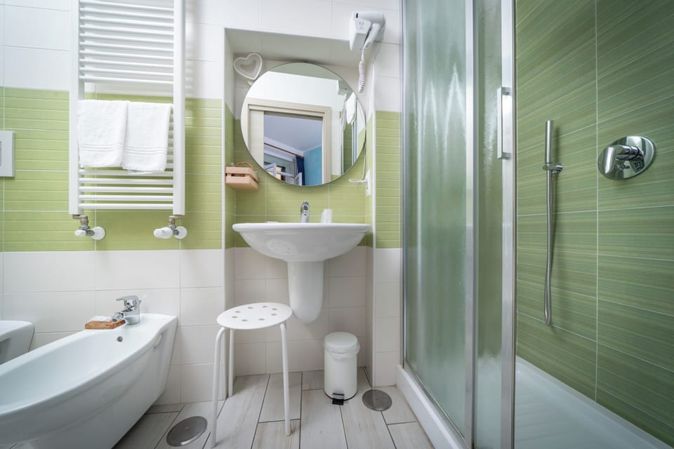 Double Room | Bathroom | Shower, rainfall showerhead, free toiletries, hair dryer