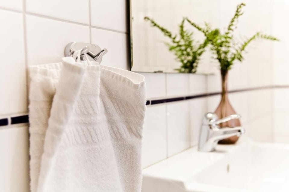 Towels, soap, toilet paper