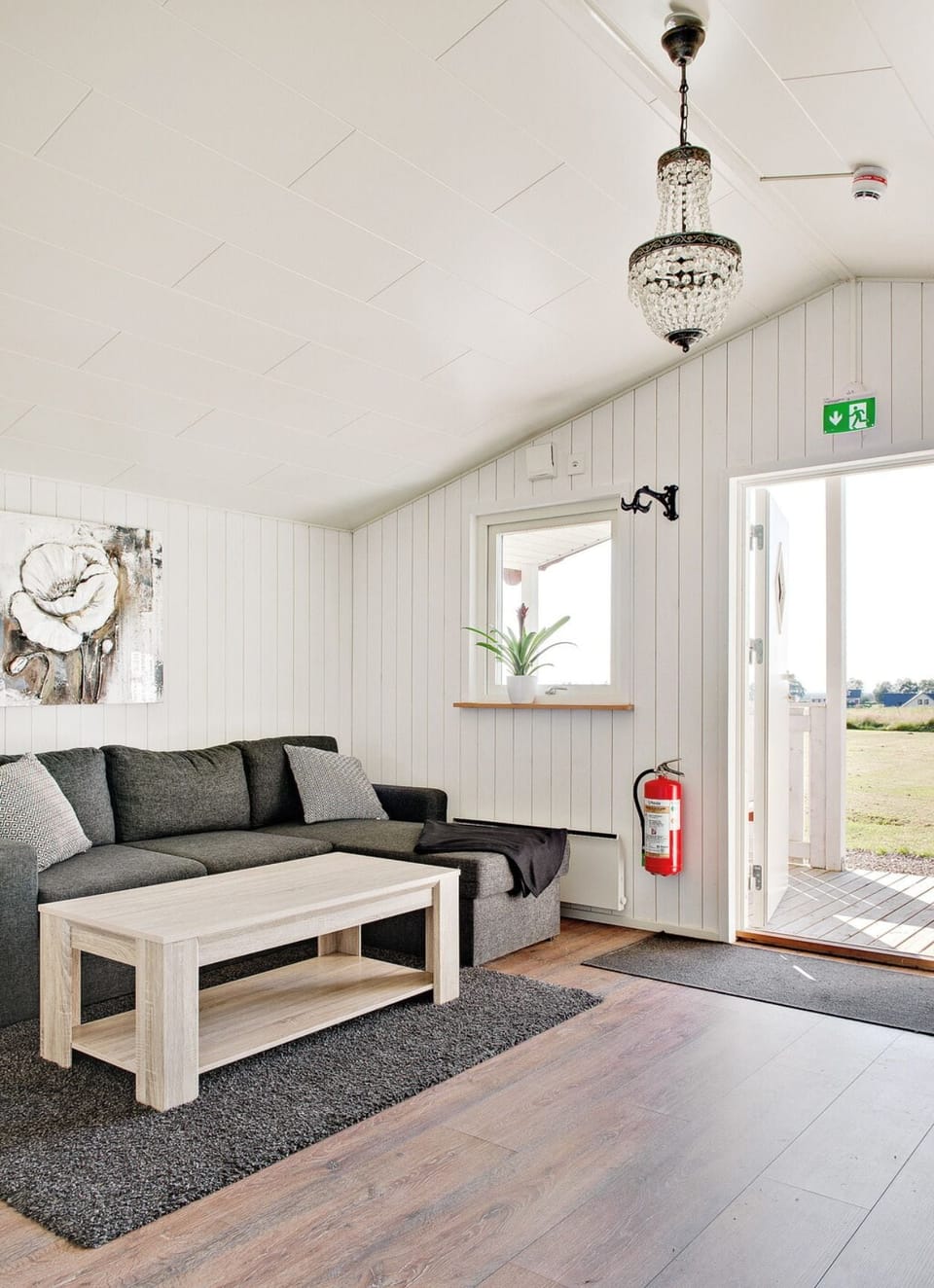 Family Cabin, 2 Bedrooms, Garden Area | Living area | 32-inch Smart TV with cable channels, TV