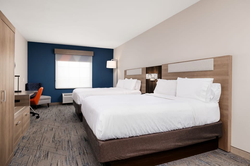 Standard Room, 2 Queen Beds | In-room safe, desk, iron/ironing board, free cribs/infant beds