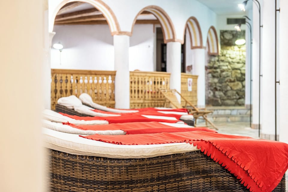 Indoor pool, open 7:30 AM to 7:30 PM, sun loungers