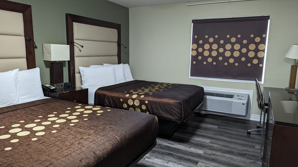 Room, 2 Queen Beds, Non Smoking | WiFi (free), alarm clocks, bed sheets