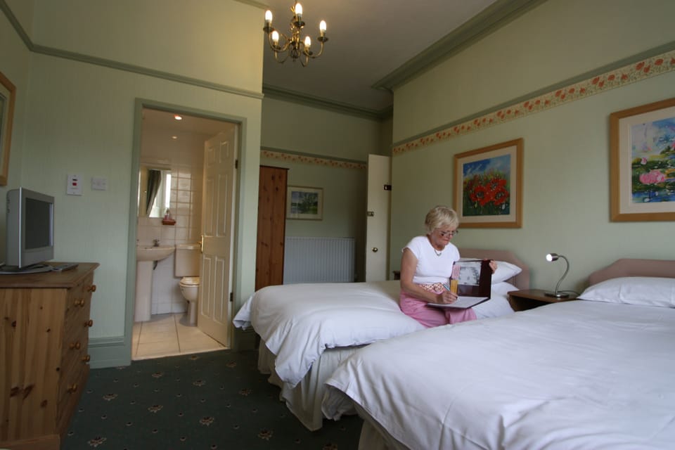 Twin Room | Desk, laptop workspace, blackout drapes, iron/ironing board