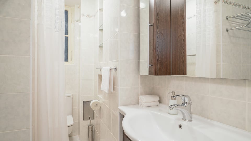 Deluxe Apartment, 2 Bedrooms, Kitchen, City View (Apt 1) | Bathroom | Bathtub, free toiletries, hair dryer, towels