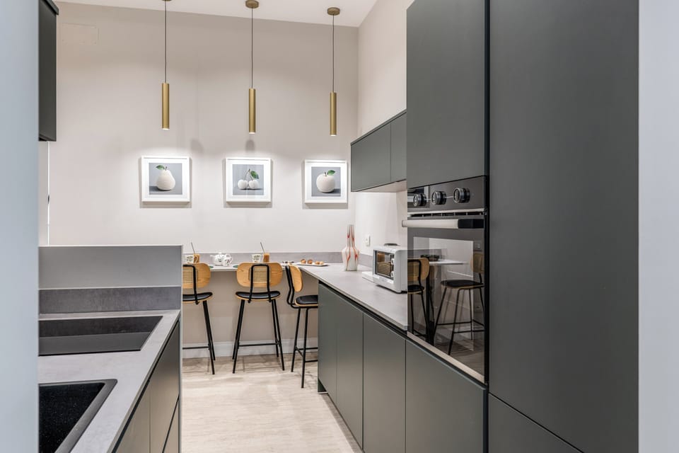 Luxury Apartment, Terrace, Annex Building (No elevator - 1st floor) | Private kitchen | Espresso maker, coffee/tea maker, electric kettle