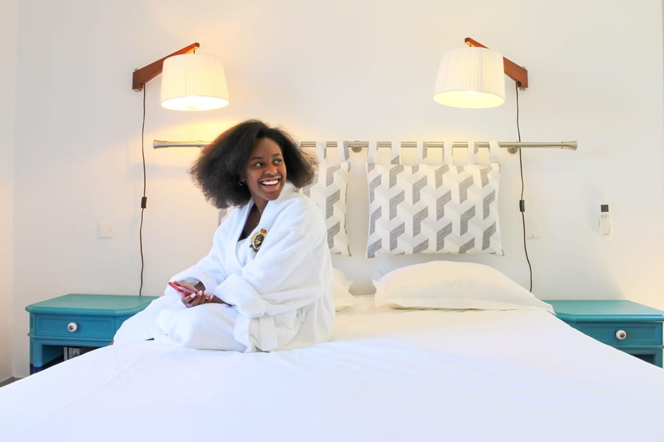 Double Room, 1 Queen Bed, Balcony | Desk, blackout drapes, soundproofing, iron/ironing board