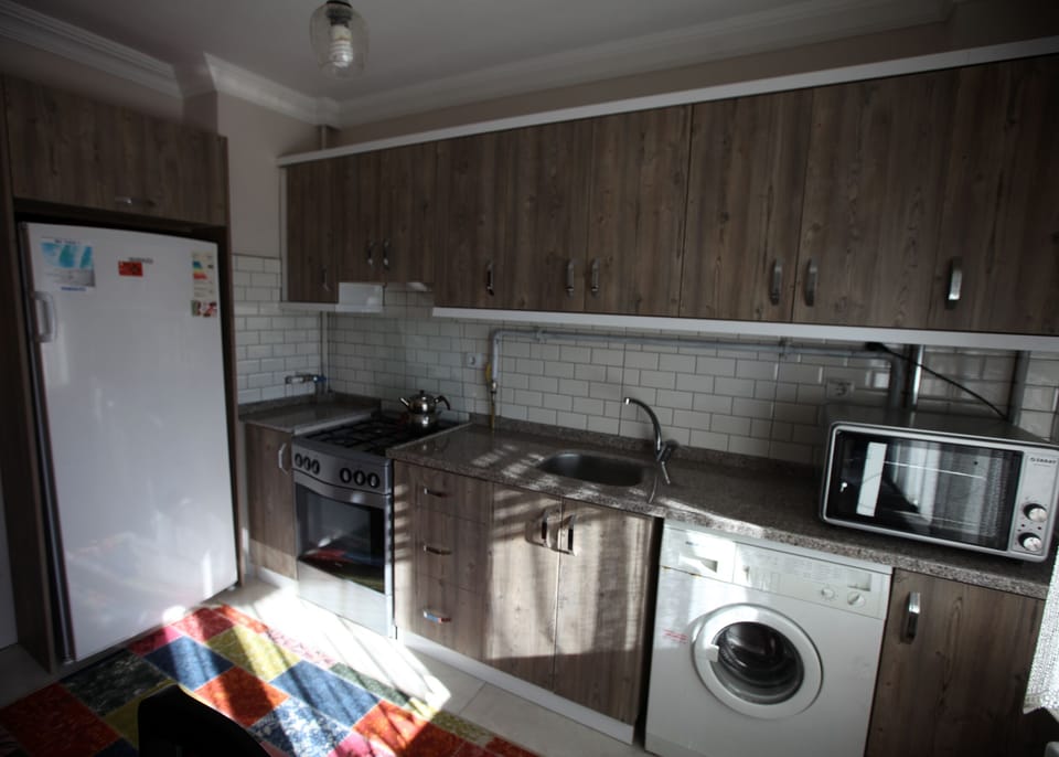 Apartment, 2 Bedrooms, Mountain View | Private kitchen | Full-size fridge, oven, stovetop, coffee/tea maker