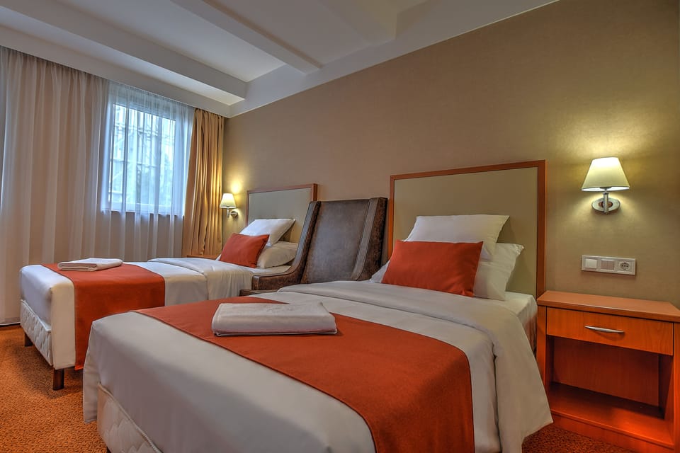 Business Twin Room, 2 Twin Beds | Minibar, in-room safe, desk, soundproofing