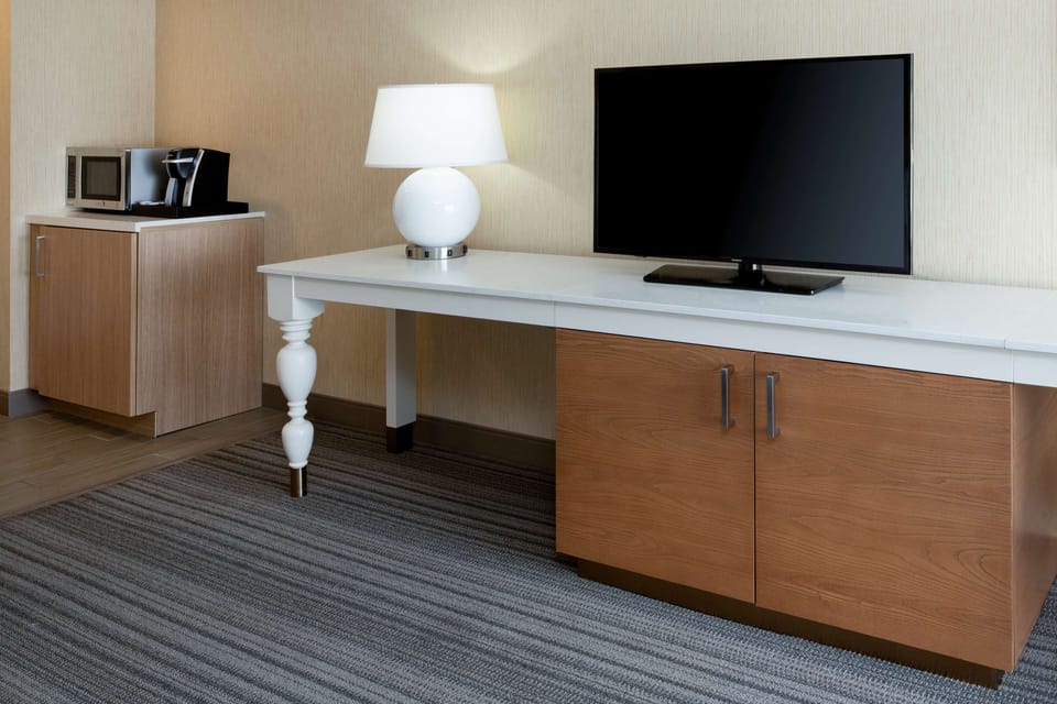 Room, 2 Queen Beds, Accessible (Roll-In Shower) | In-room safe, desk, laptop workspace, iron/ironing board