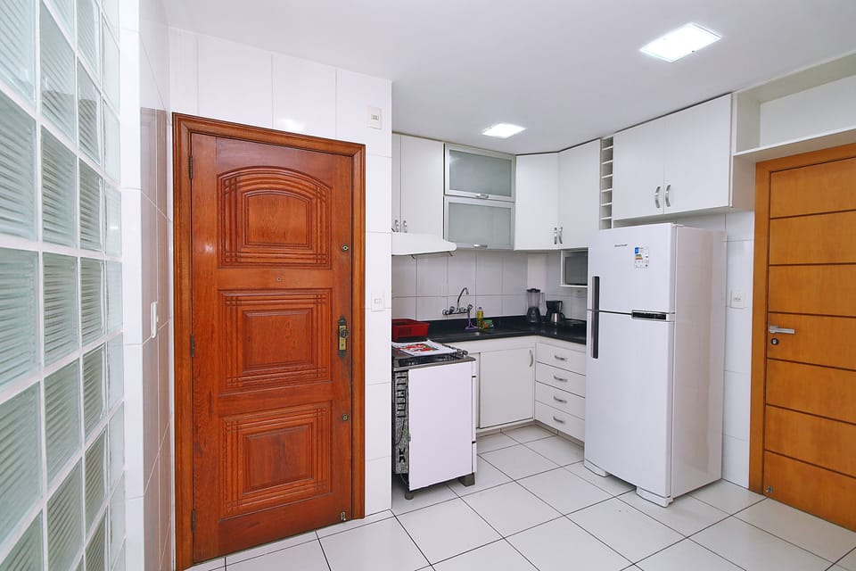 Basic Apartment | Private kitchen | Full-size fridge, microwave, stovetop, electric kettle