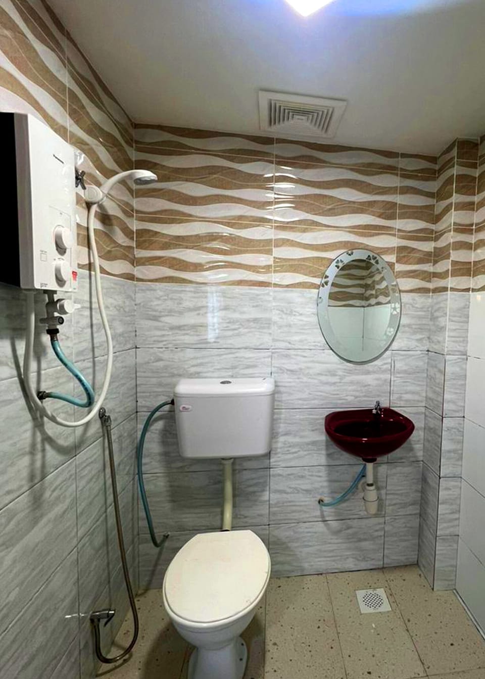 Shower, free toiletries, hair dryer (on request), slippers