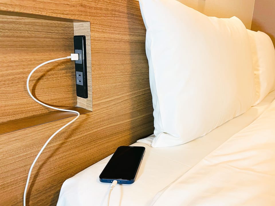 Desk, free WiFi, bed sheets