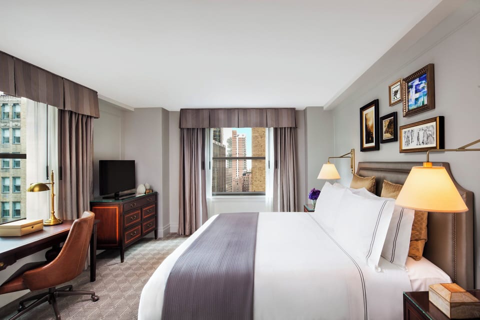 Premium bedding, minibar, in-room safe, desk
