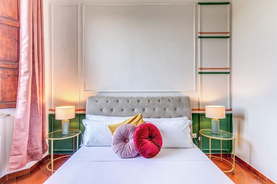 Classic Double Room, 1 Queen Bed (External bathroom) | Premium bedding, desk, cribs (surcharge), WiFi (free)
