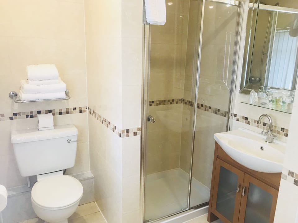 Classic Double Room, 1 King Bed | Bathroom | Shower, free toiletries, towels