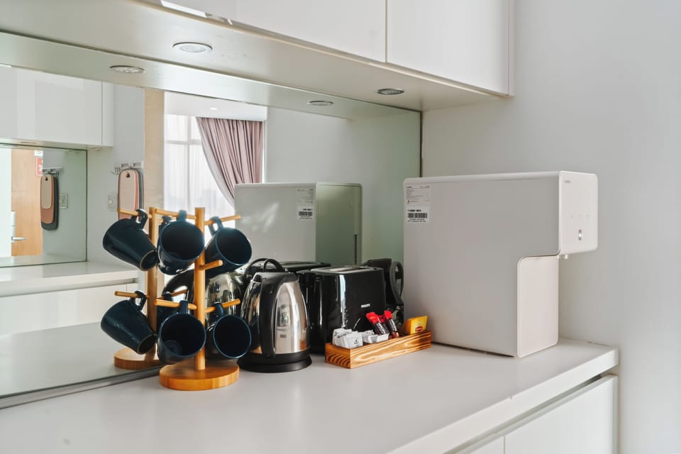 Two Bedroom Apartment | Private kitchen | Full-size fridge, microwave, oven, stovetop