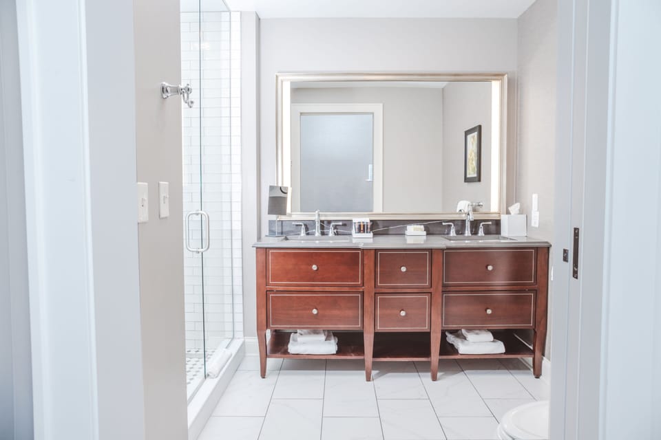 Executive Room | Bathroom | Free toiletries, hair dryer, towels, soap