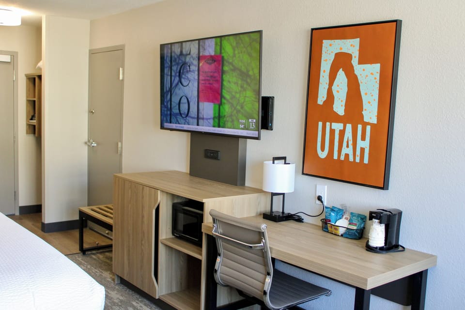 In-room safe, desk, blackout drapes, iron/ironing board