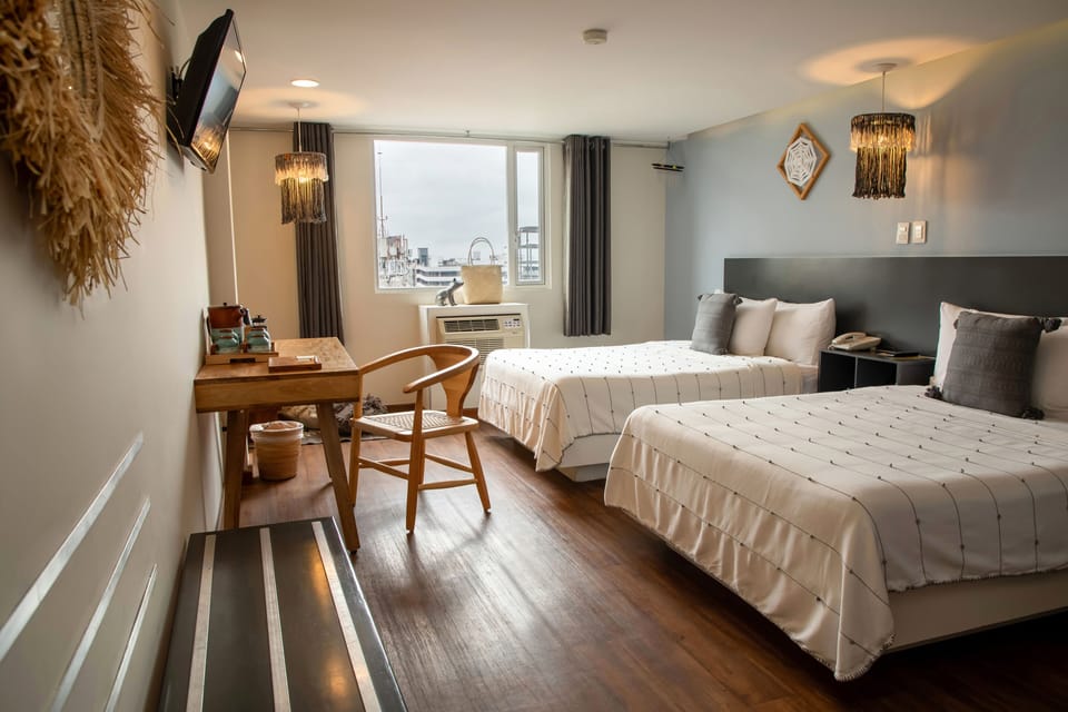 Upgrade to B Urban 2 Double Beds | In-room safe, desk, blackout drapes, free WiFi