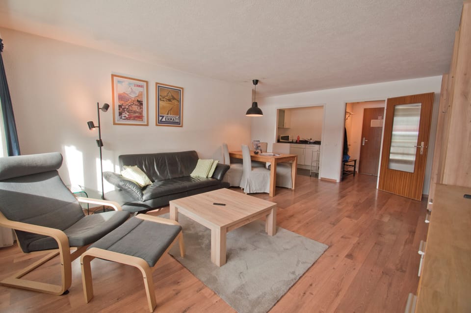 Apartment, 1 Bedroom | Living area | Flat-screen TV, DVD player