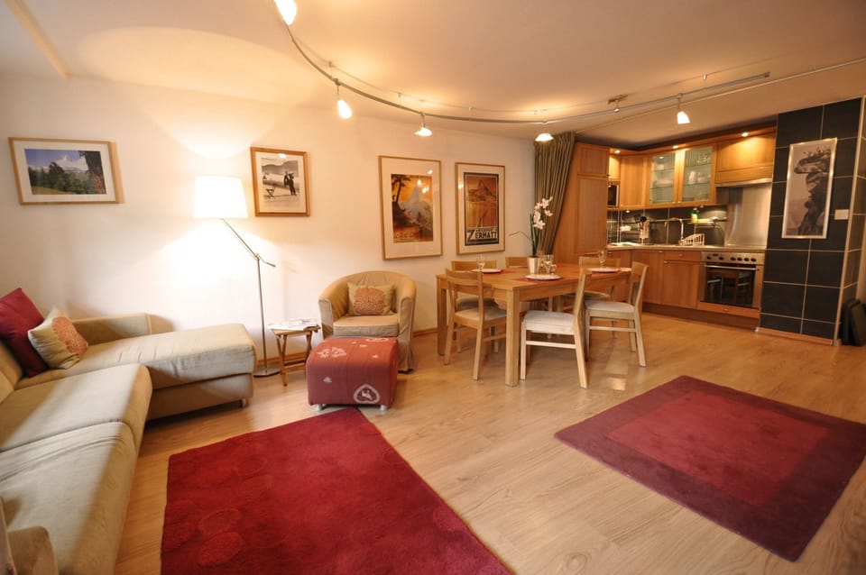 Apartment, 1 Bedroom | Living area | Flat-screen TV, DVD player