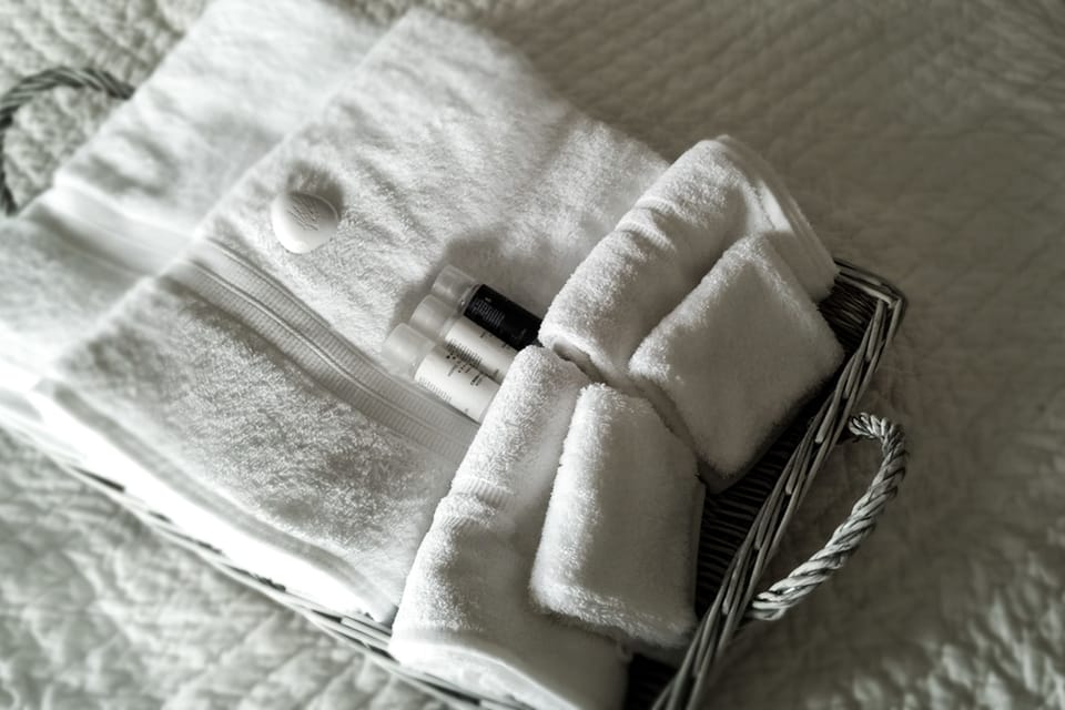 Deluxe Double Room, 1 King Bed, Garden View | Bathroom amenities | Combined shower/tub, free toiletries, hair dryer, towels