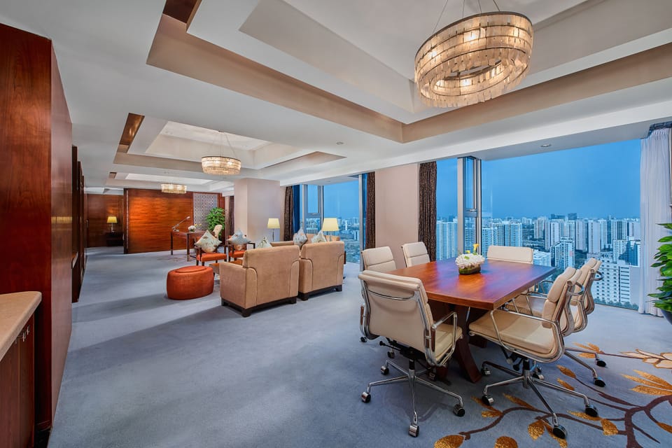Suite, 1 Bedroom, Jetted Tub (Living) | Premium bedding, down comforters, minibar, in-room safe