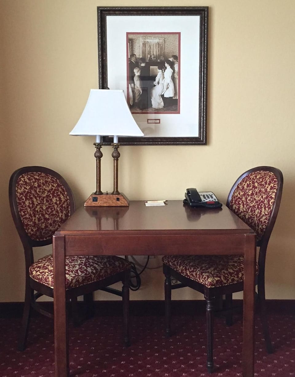 Premium bedding, desk, soundproofing, iron/ironing board