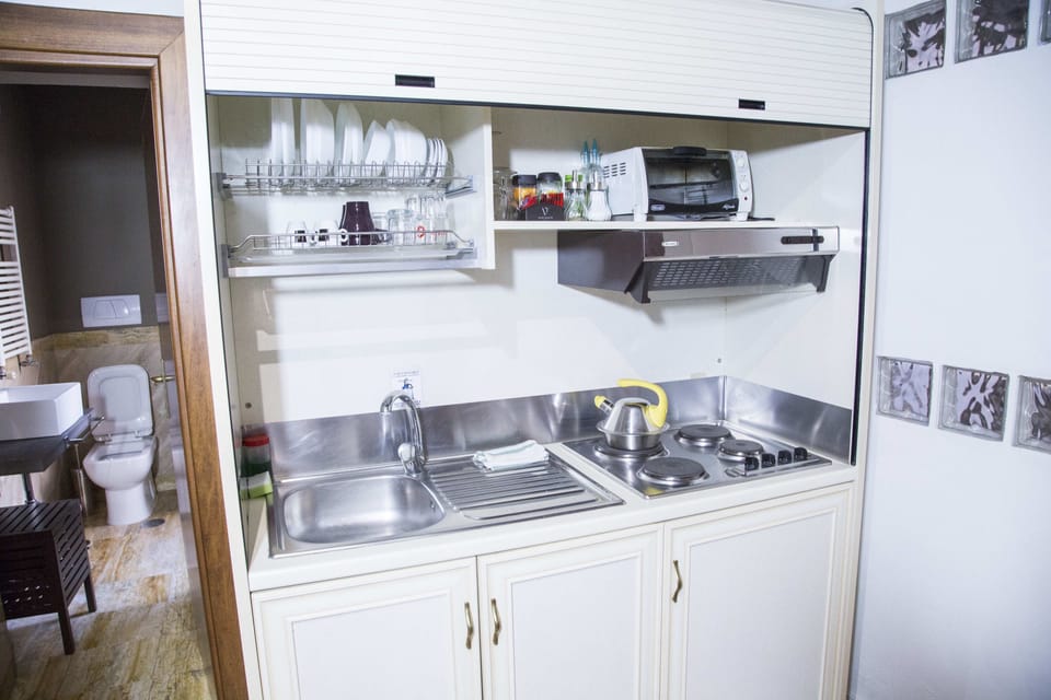 Executive Room, Kitchenette | Private kitchenette | Full-size fridge, microwave, stovetop, espresso maker