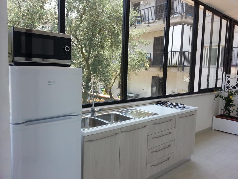 Shared fridge, microwave
