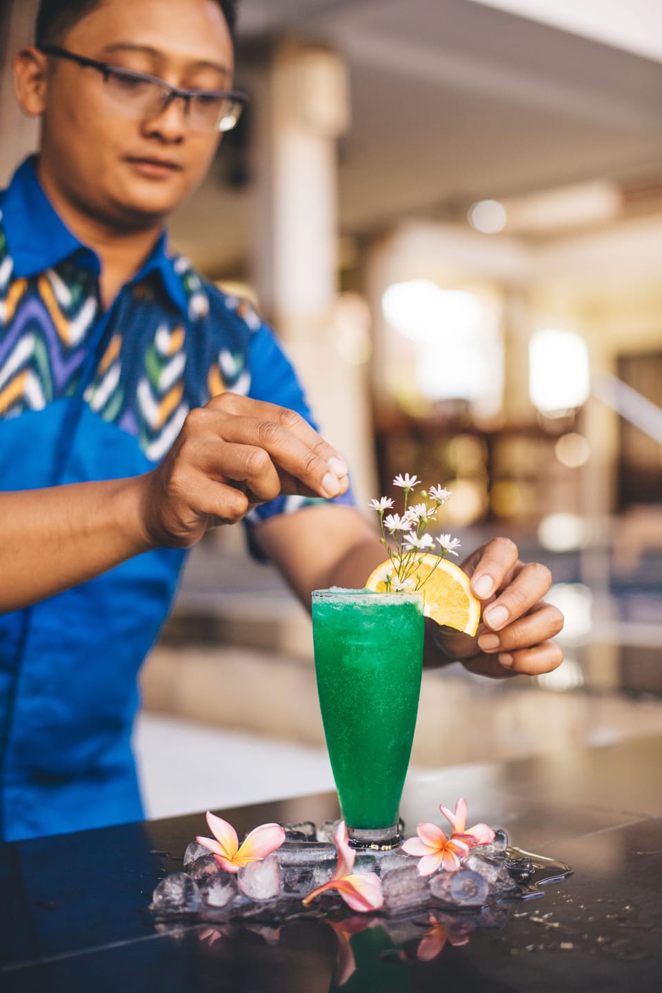 Poolside bar