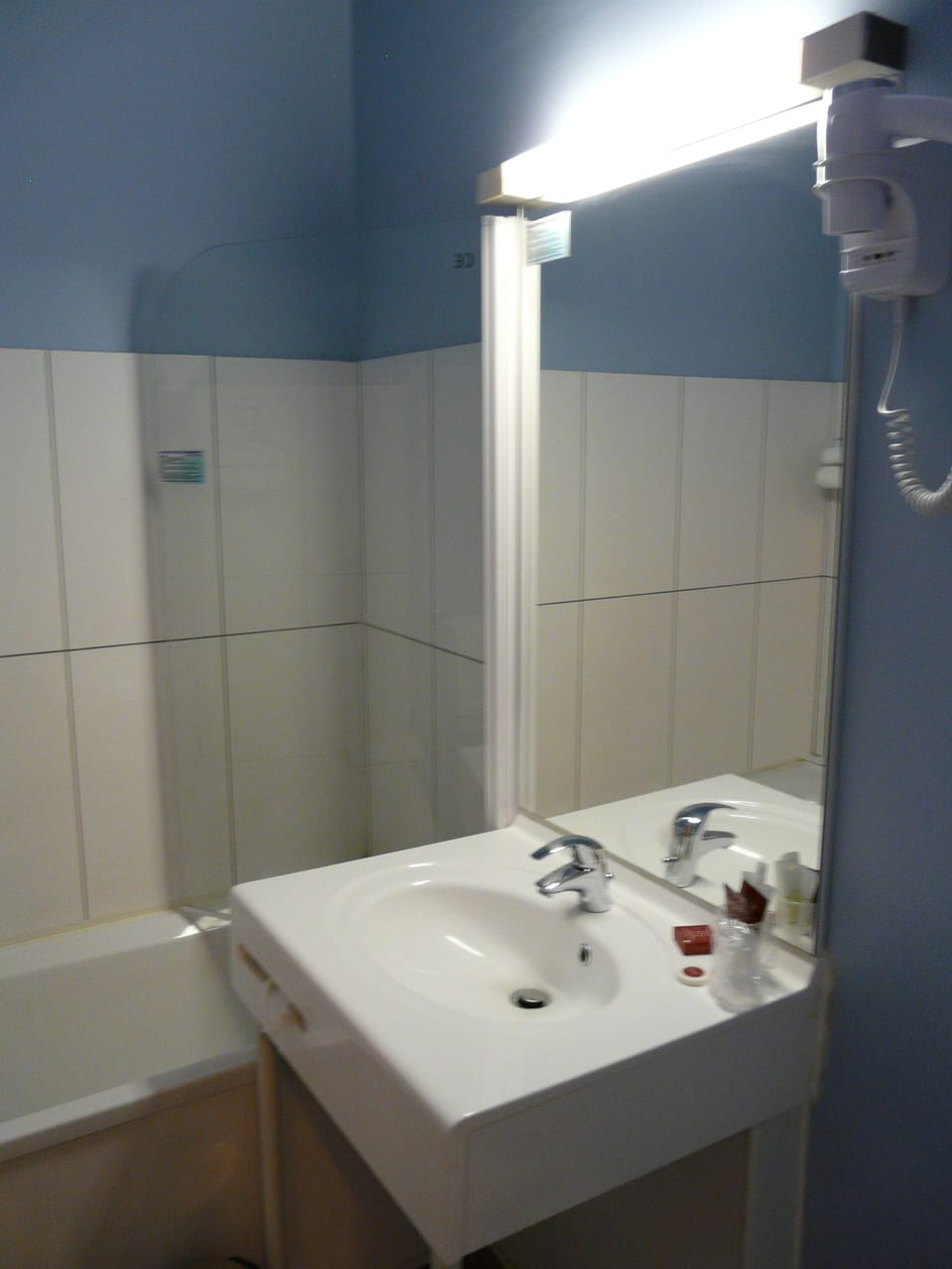 Free toiletries, hair dryer, towels