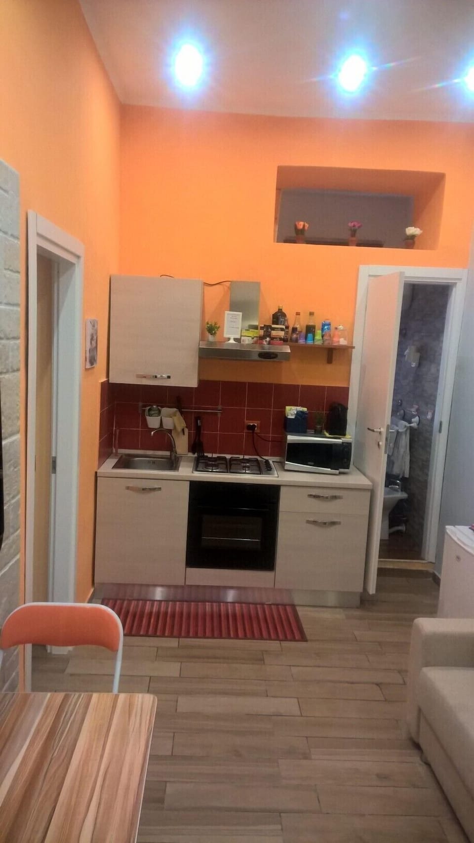 Apartment, 2 Bedrooms, Balcony (check-in at Via Cantelmo 10) | Private kitchen | Full-size fridge, microwave, oven, stovetop