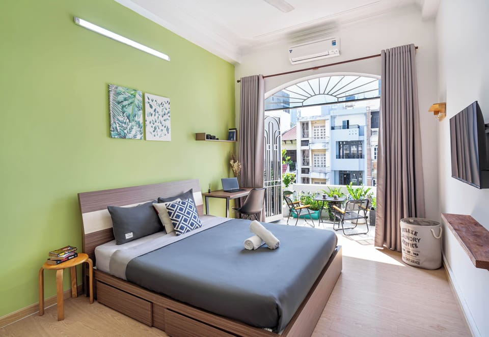 Classic Studio, Balcony | Desk, blackout drapes, iron/ironing board, free WiFi