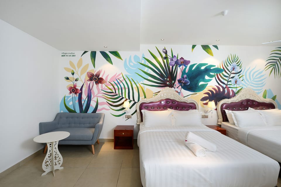 Art Family Deluxe | Desk, soundproofing, free WiFi, bed sheets