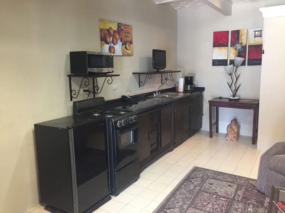 Studio Suite | Private kitchen | Shared fridge, microwave