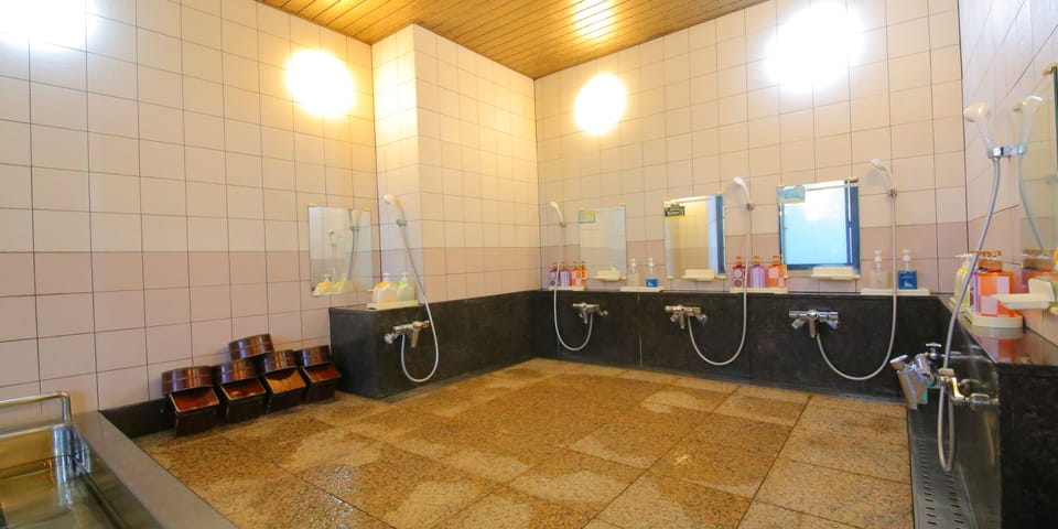 Japanese Style Room, Smoking | Bathroom | Hair dryer, slippers, electronic bidet, towels