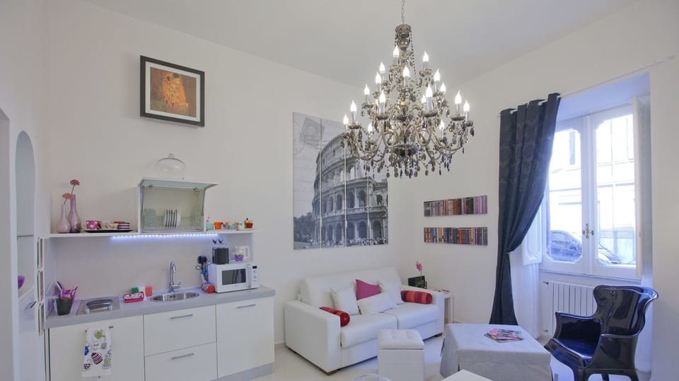 Apartment, 1 Bedroom | Living area | Flat-screen TV