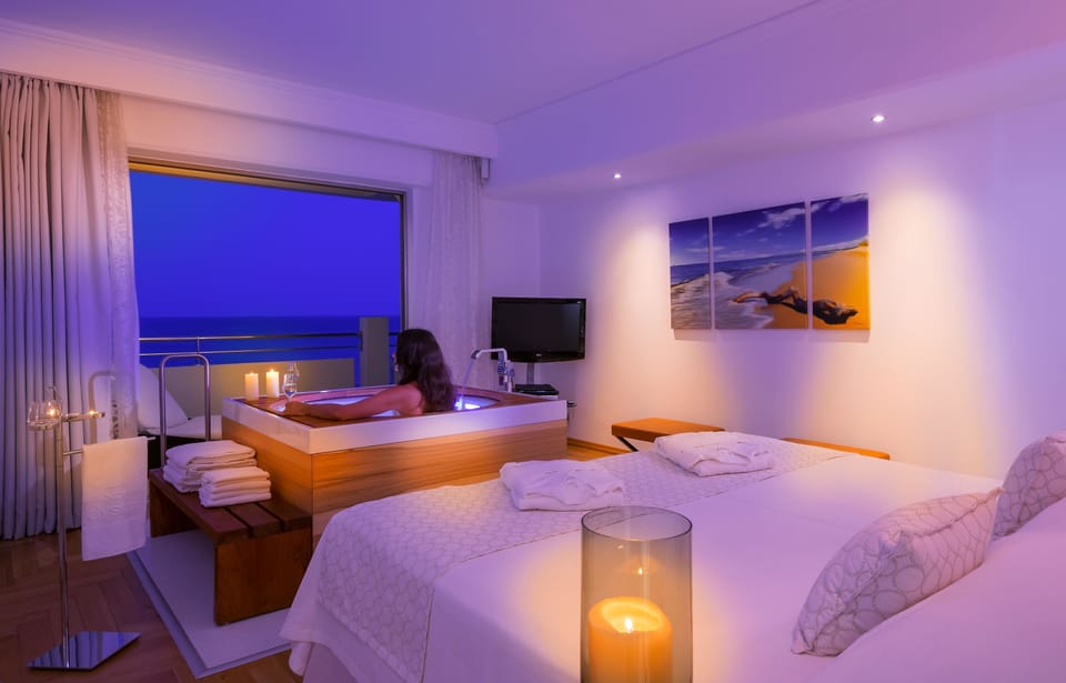 Presidential Suite, Sea View | Hypo-allergenic bedding, in-room safe, desk, blackout drapes